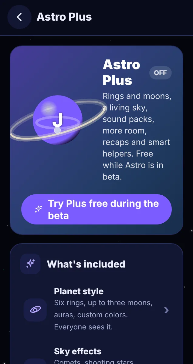 Astro Plus in Astro